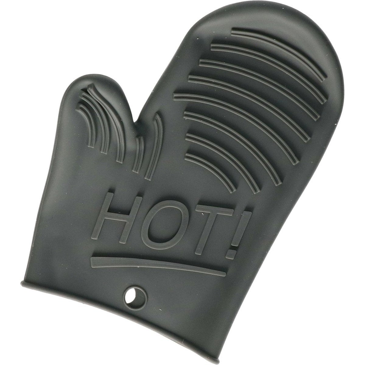 Siliconen ovenwant/ovenhandschoen grijs 15,5 x 21 cm - Pannenlap - Keukenhandschoen