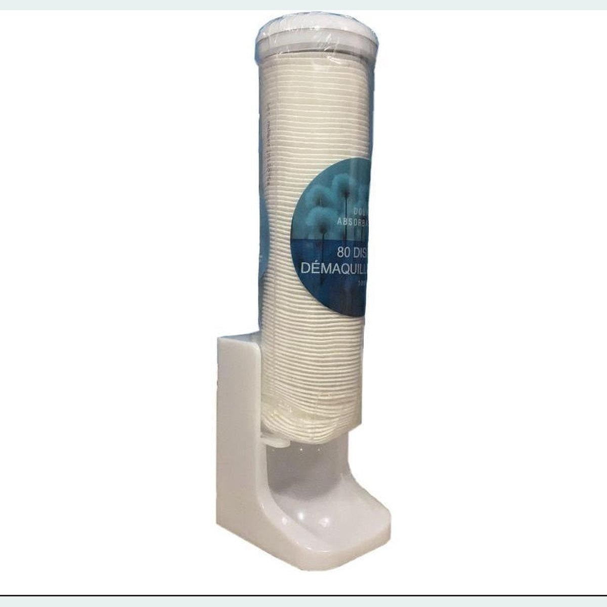 Transparant modern wattenschijfjeshouder- Wattenschijf houder-Wattenschijfjes dispenser-Wit