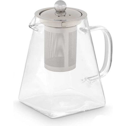 Vivalto Design Theepot - 800 ml - glas - transparant - deksel/handvat/infuser - theekan