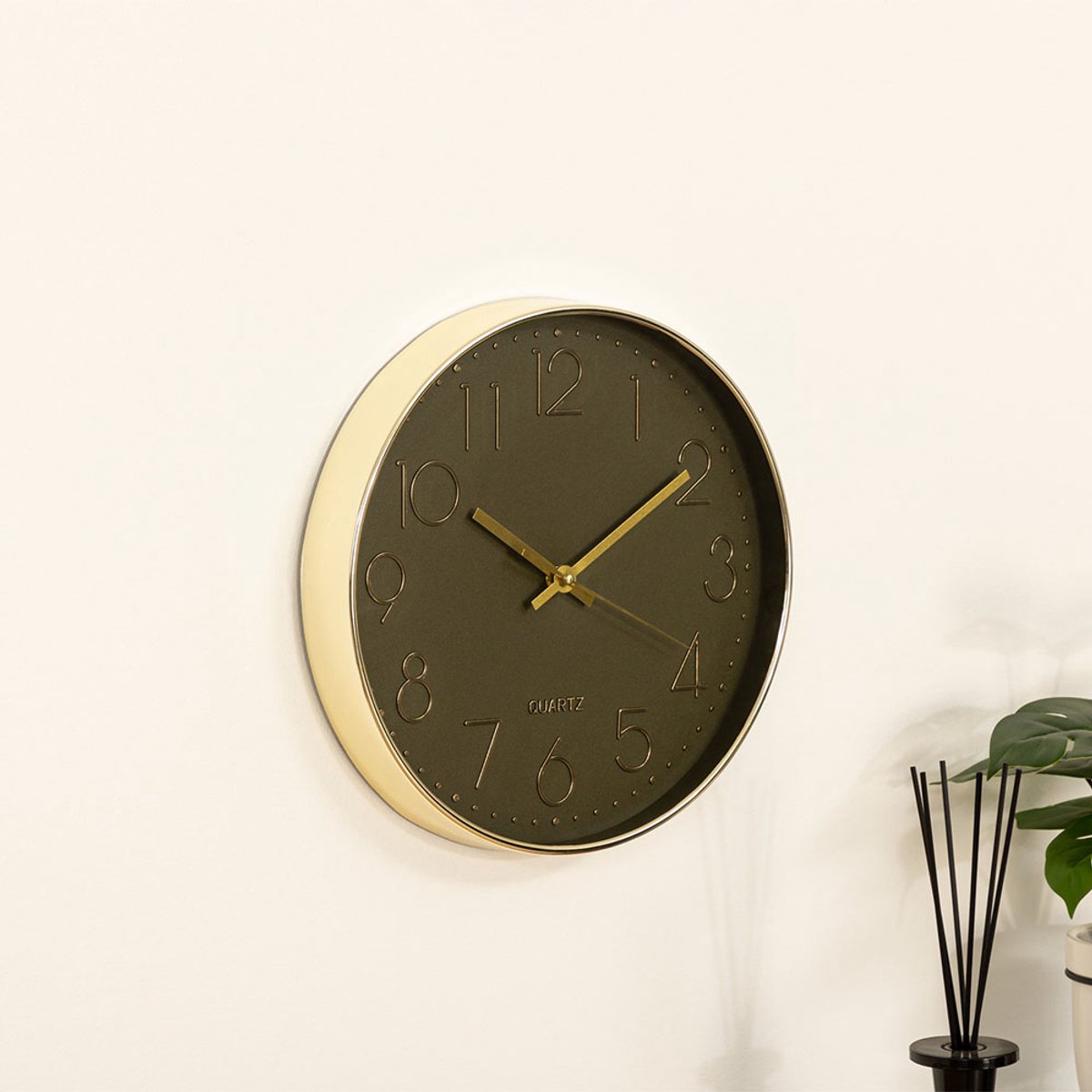 Wandklok Ø 30 cm Astin Groen