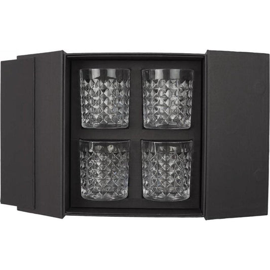 Whiskeyglazen Diamonds set 4 stuks - in geschenkdoos