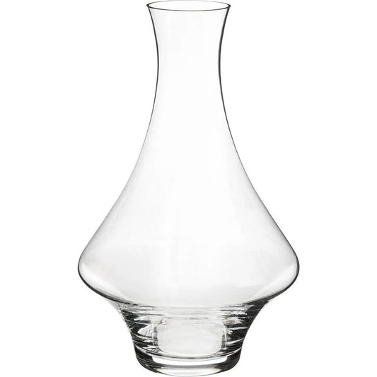 Wijn karaf/decanteer kan 1,65 liter van glas met taps toelopende hals - D16 x H26 cm - Waterkan - Sapkan