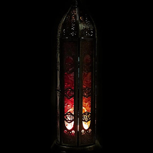 Yogi & Yogini naturals Sfeerlicht oosterse lantaarn zeven chakra's