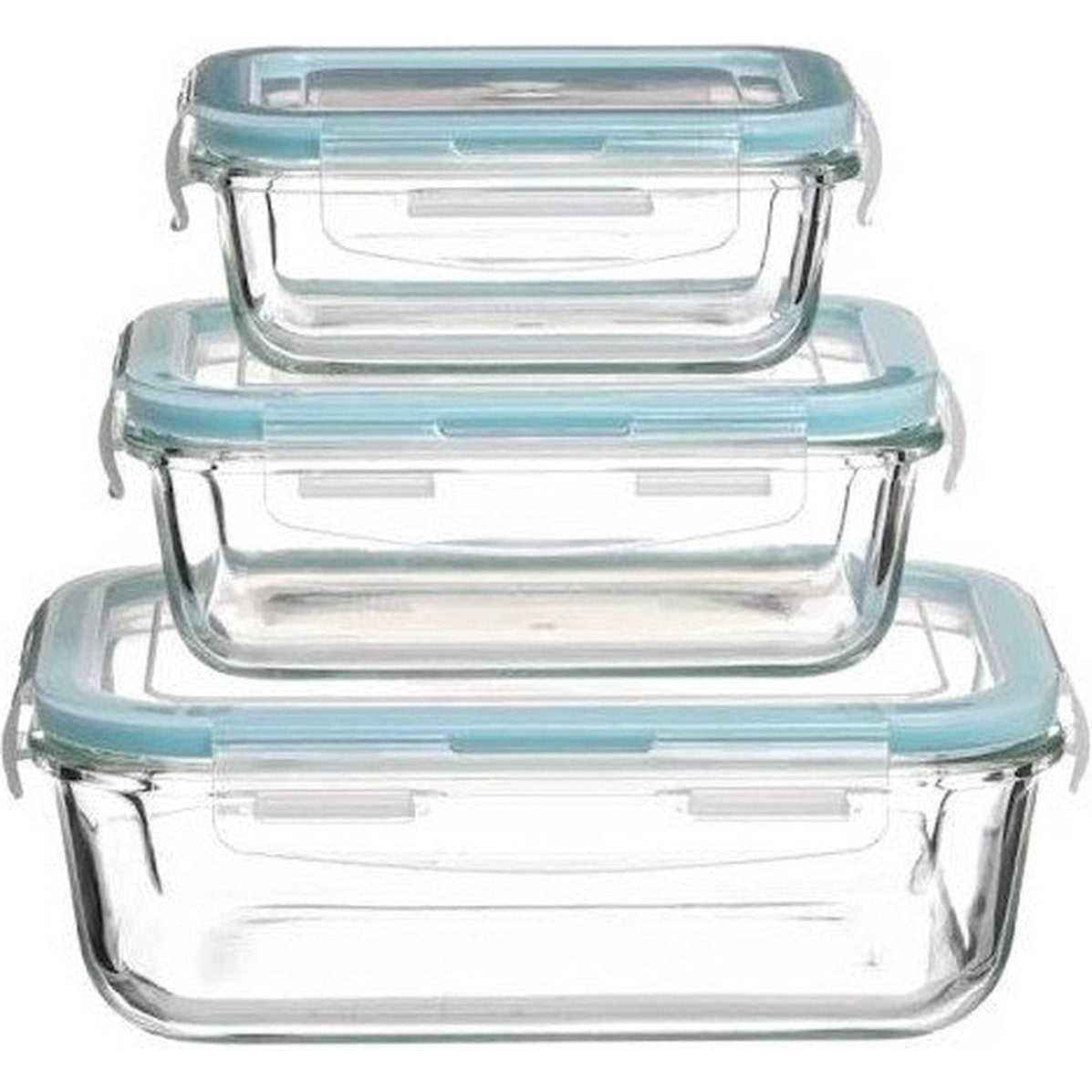3x Lunchboxen in Glas - Ovenbestendig