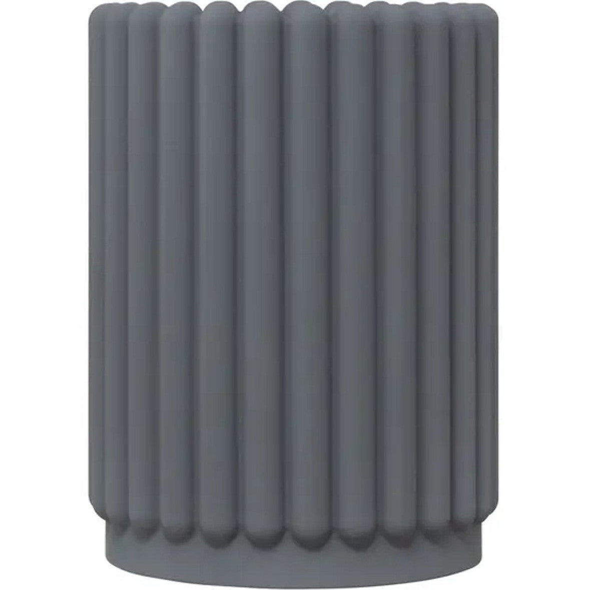 4-delige Grijze Badkamer & Keukenset - Zeepdispenser, Zeepbakje, Tandenborstelhouder en Plateau - Modern Design van Hars - Zeeppomp - Zeepset