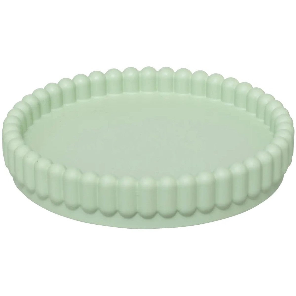 4-delige Lichtgroene Badkamer & Keukenset - Zeepdispenser, Zeepbakje, Tandenborstelhouder en Plateau - Modern Design van Hars - Zeeppomp - Zeepset