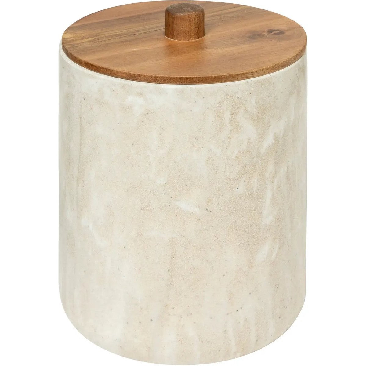 5Five Como Afvalemmer met deksel - Marmereffect - 5L - Beige