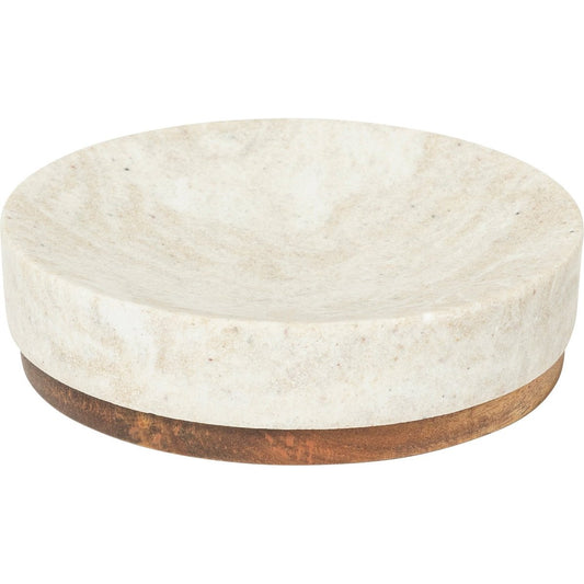 5Five Como Zeepbakje - Ø11xH3cm - Beige