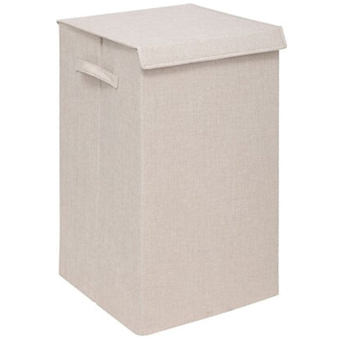 5Five Eureka sorteer wasmand - 74 liter - beige - 37 x 37 x 60 cm - MDF/Polyester stof - met afsluitklep