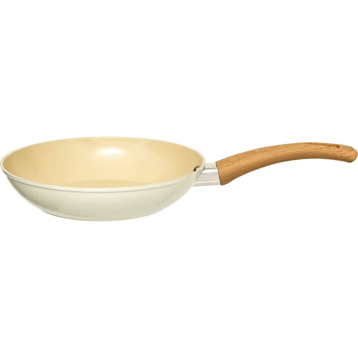 5Five Koekenpan Harmony - Alle warmtebronnen - Beige - Dia 20 cm - handvat bakeliet - aluminium