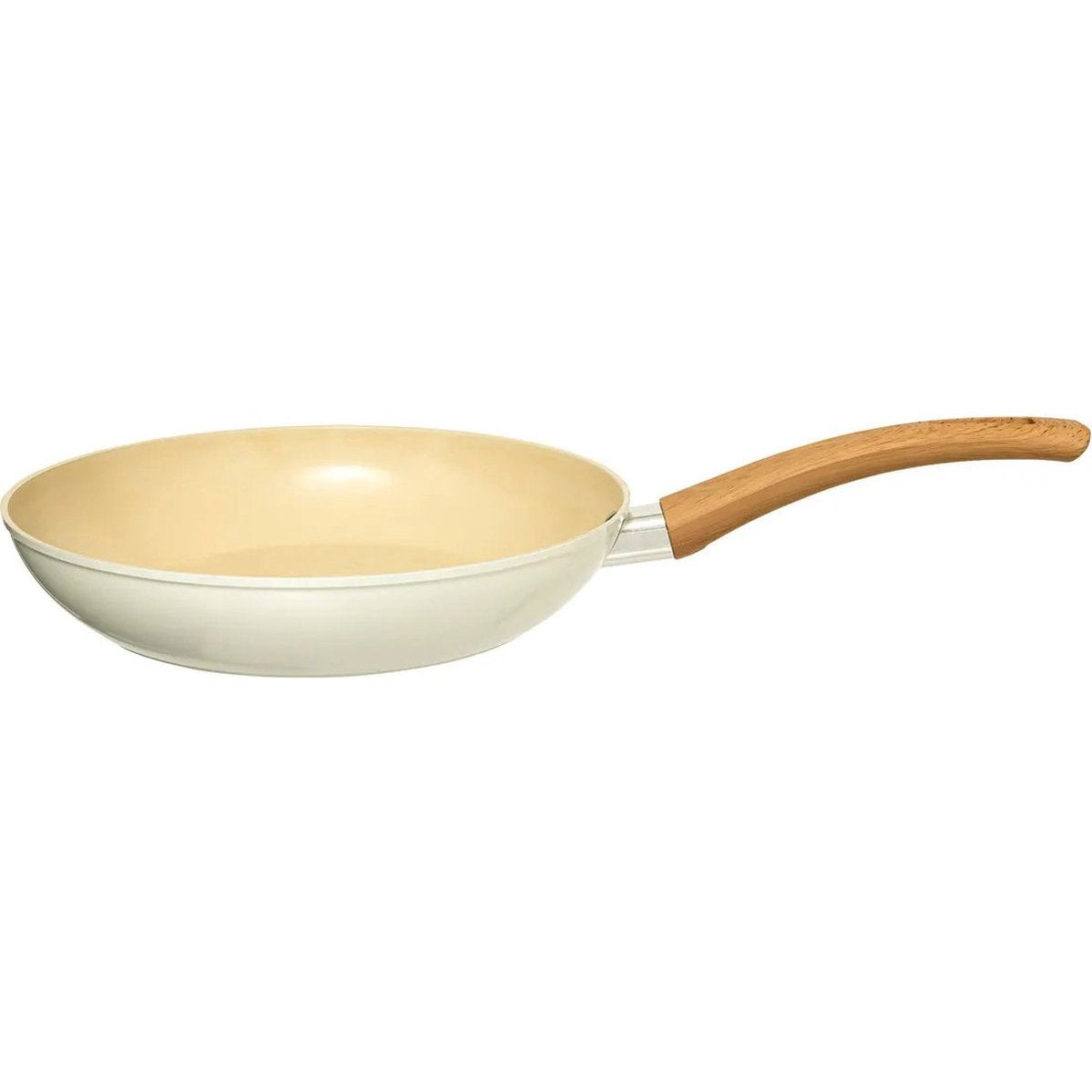 5Five Koekenpan Harmony - Alle warmtebronnen - Beige - Dia 24 cm - handvat bakeliet - aluminium