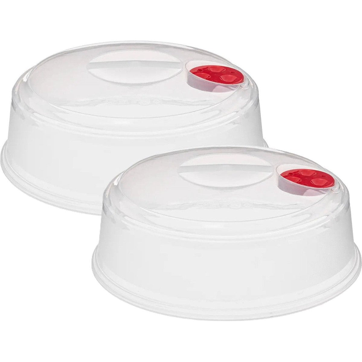 5Five Magnetrondeksel/afdekschaal - 2x - transparant - kunststof - D27 x H10 cm