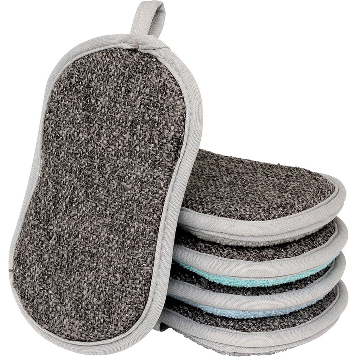 5Five Microvezel spons 5 stuks - Met schrob- en zachte zijde