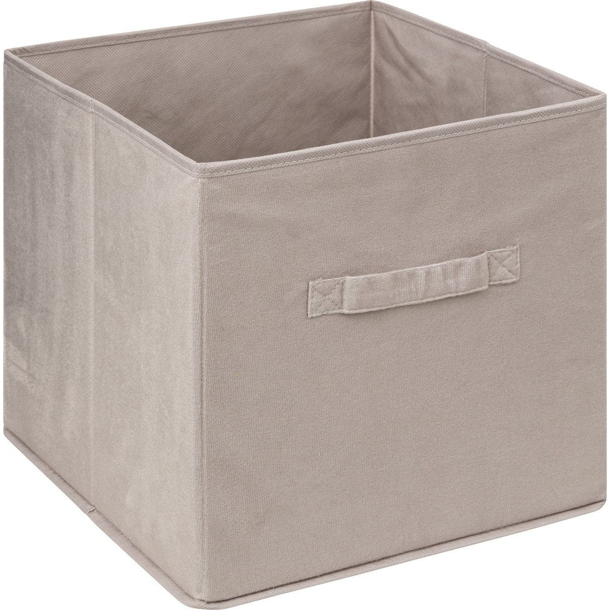 5Five Opbergmand/kastmandje - Beige - 31 x 31 x 31 cm - 29 liter - Vakkenkast manden - Stof met versterkte bodem - Opvouwbaar