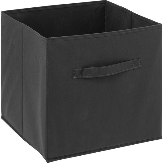 5Five Opbergmand/kastmandje - Donkergrijs - 31 x 31 x 31 cm - 29 liter - Vakkenkast manden - Stof met versterkte bodem - Opvouwbaar