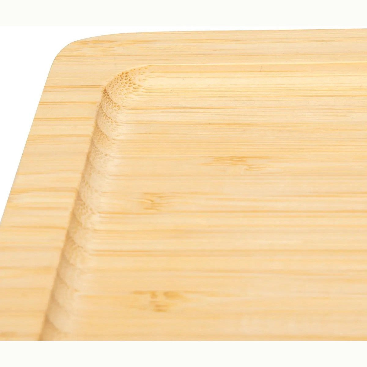 5Five Serveerplankje voor hapjes/fingerfood - 30 x 30 cm - bamboe hout - borrelplank - tapasplank