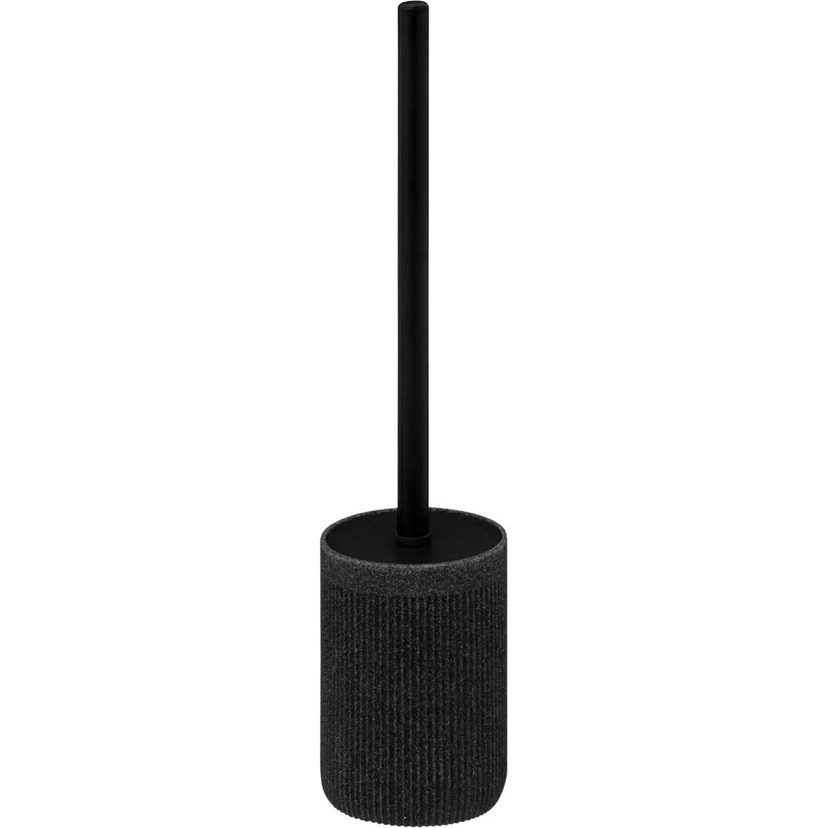 5Five Toiletborstel in houder Onyx - antraciet - polystone - 40 x 9 cm