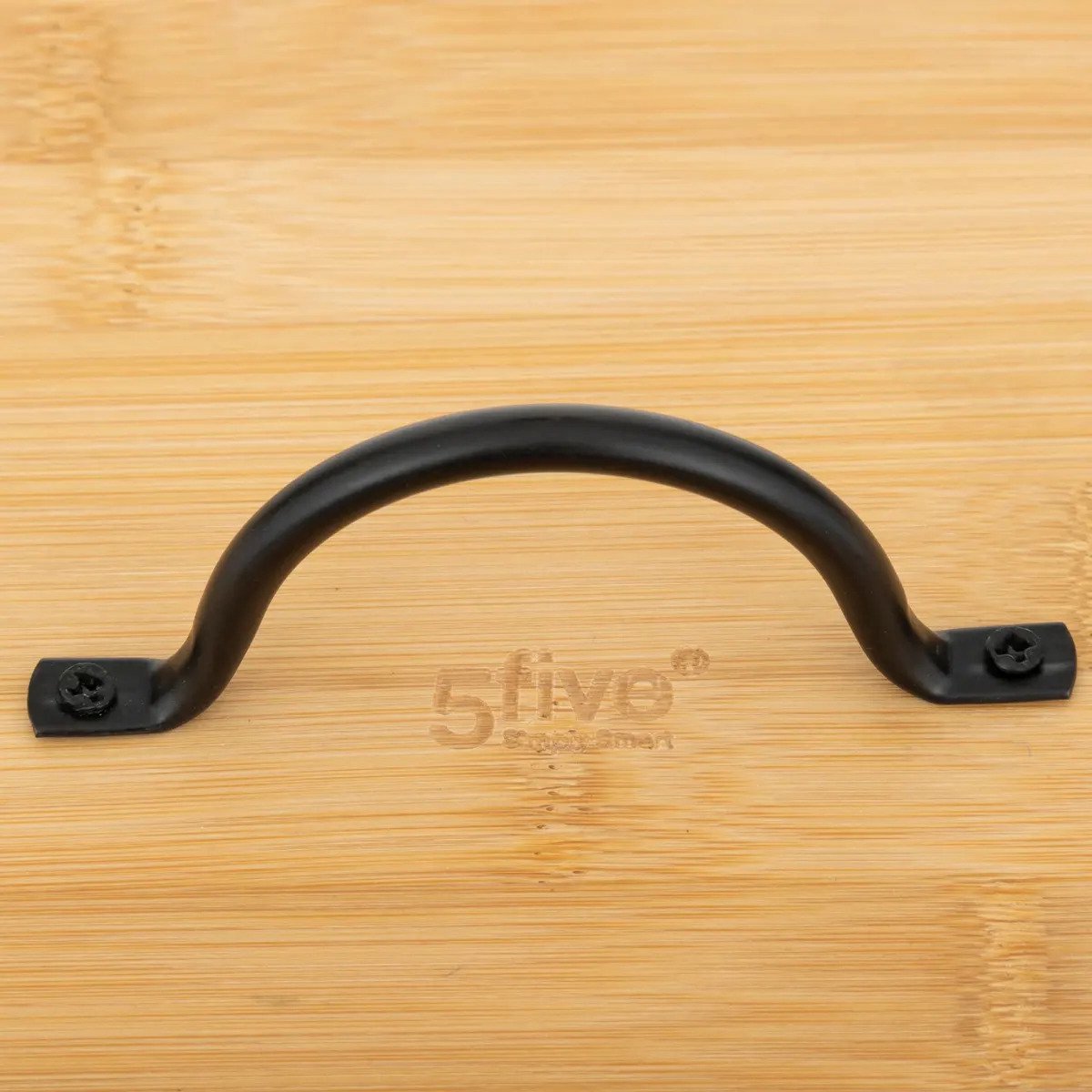 5Five Uien/Aardappelen/Knoflook bewaar potten/blikken set - metaal/bamboe - zwart - 22 x 28 cm - MODESTNOVA