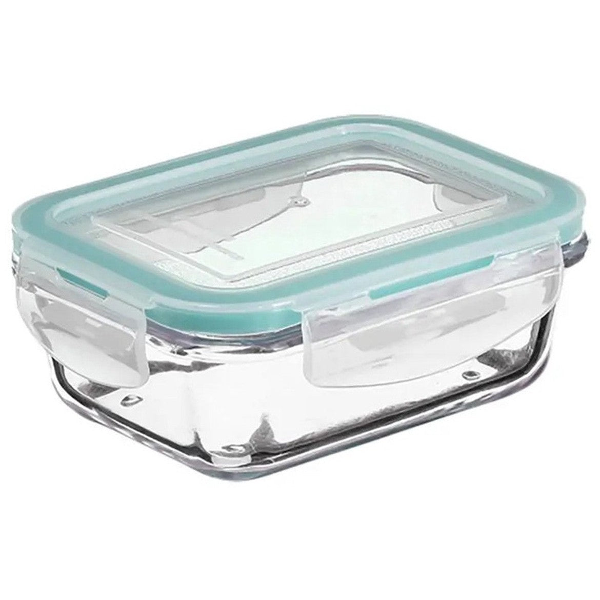 5Five Vershoudbakje met deksel - 3x - glas - luchtdicht - met clips - 14 x 10 x 5 cm - 330 ml - MODESTNOVA