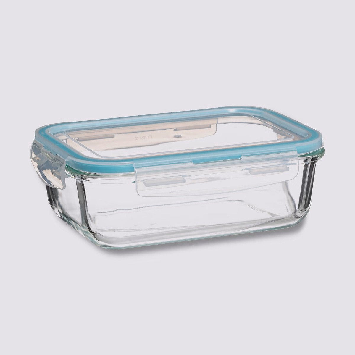 5Five Vershoudbakje met deksel - glas - luchtdicht - met clips - 21 x 15 x 7 cm - 1180 ml