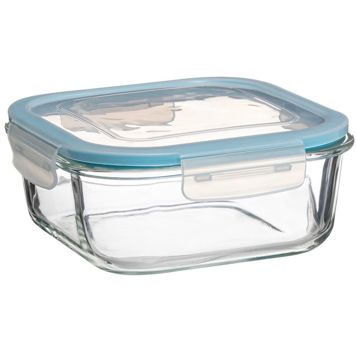 5Five Vershoudbakjes met deksel - glas - set 6x stuks - 330/530/1180 ml - luchtdicht - met clips - MODESTNOVA