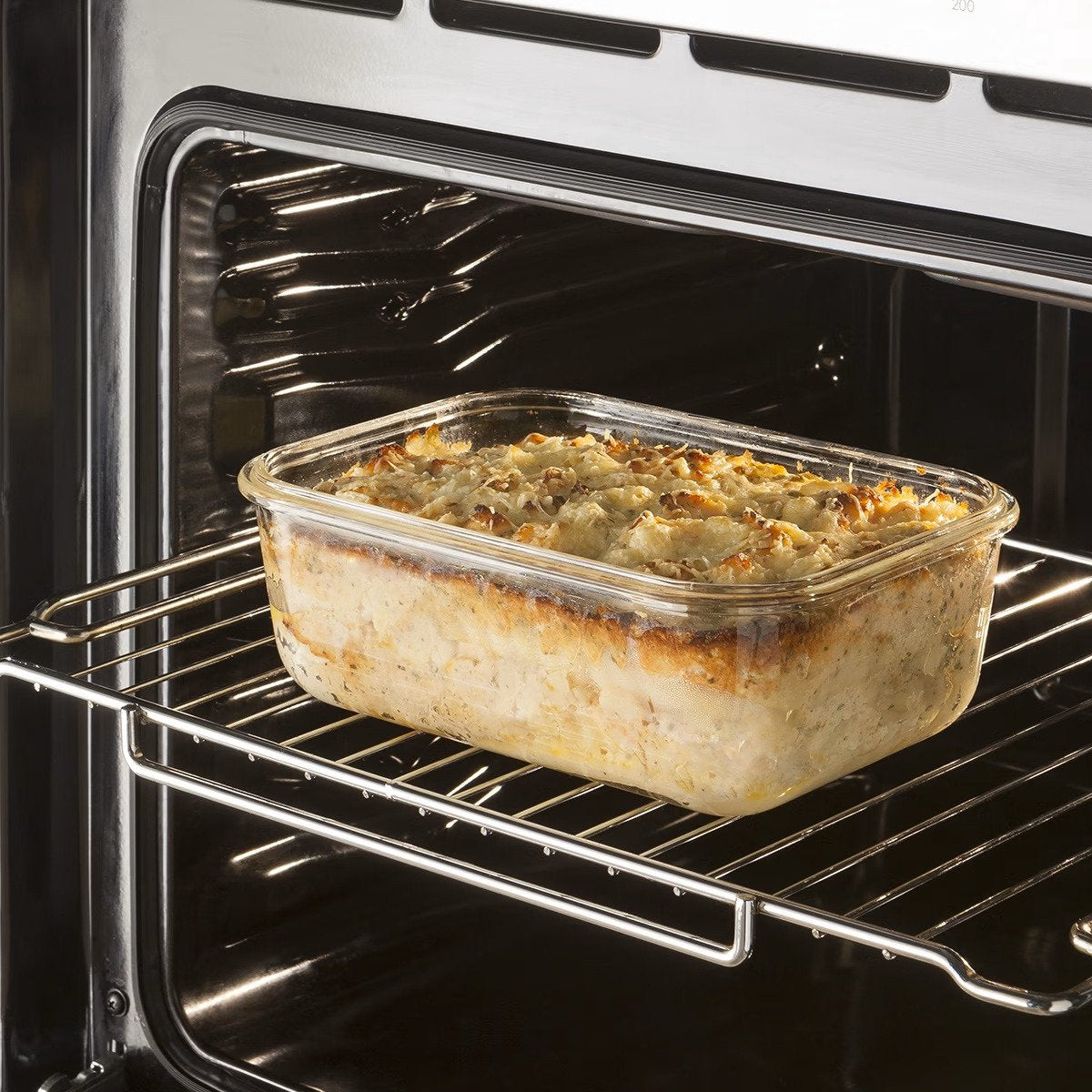 5Five Vershoudbakjes met deksel - glas - set 6x stuks - 330/530/1180 ml - luchtdicht - met clips - MODESTNOVA