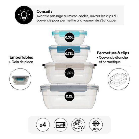 5Five Vershouddozen Rechthoekig