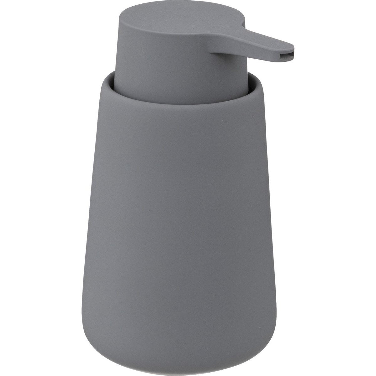 5Five Zeeppompje/zeepdispenser van keramiek - grijs - 250 ml