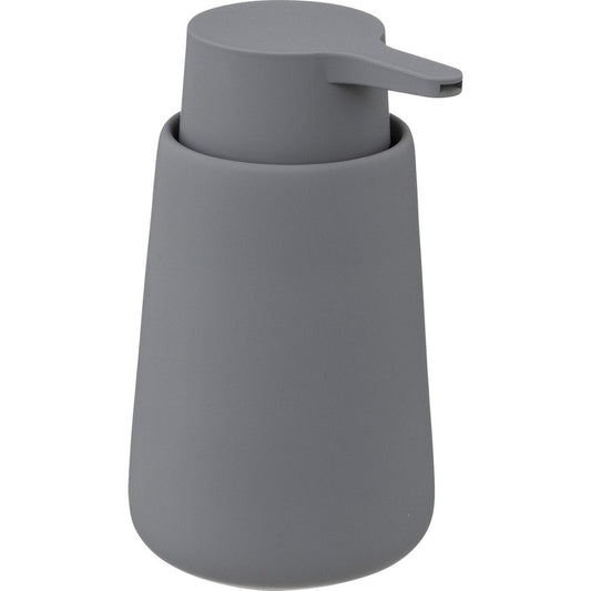 5Five Zeeppompje/zeepdispenser van keramiek - grijs - 250 ml