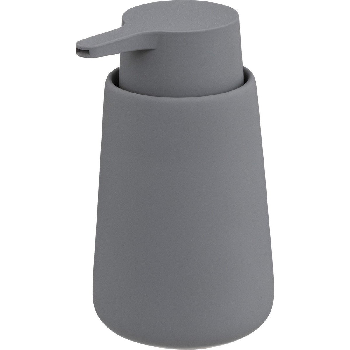 5Five Zeeppompje/zeepdispenser van keramiek - grijs - 250 ml