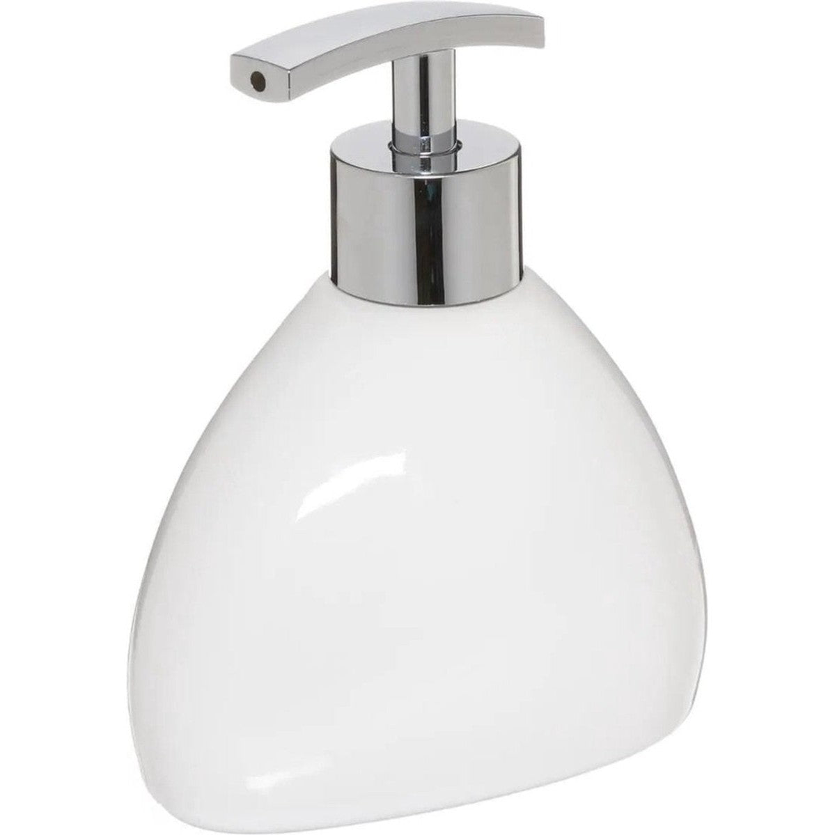 5Five Zeeppompje/zeepdispenser van keramiek - wit - 300 ml