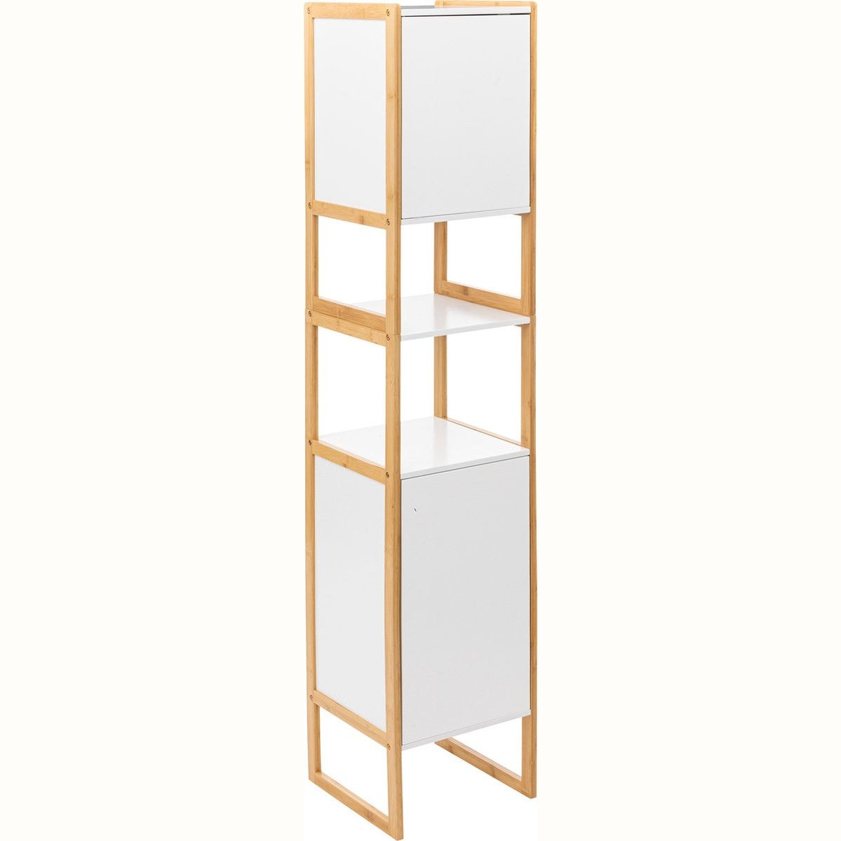 5five Natureo Hoge Badkamerkast 33x33x170 cm met legplanken - Wit