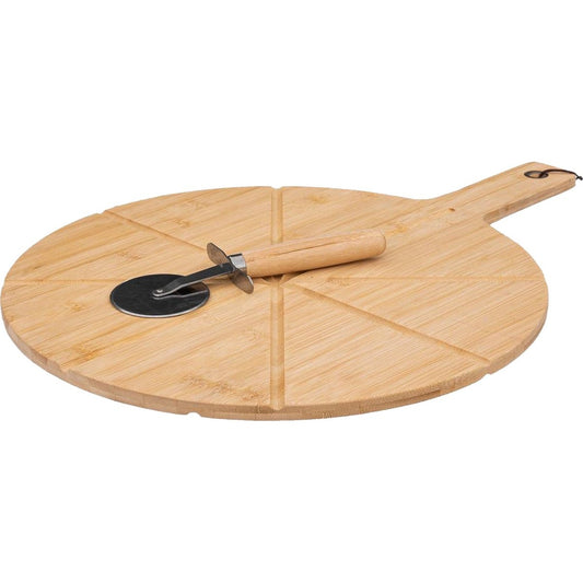 5five Pizza Snijplank met Pizzames - Hout - Ø 37cm