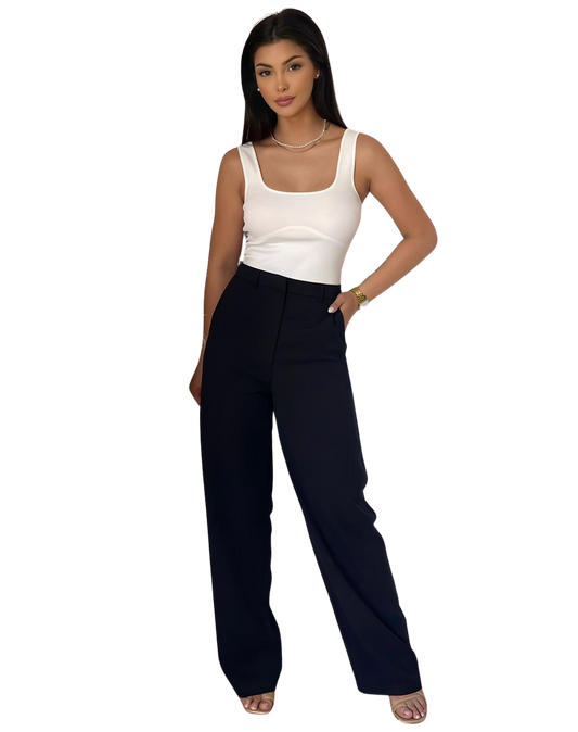 Basic Wide Leg - Zwart