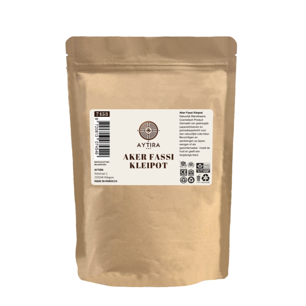 AYTIRA Aker Fassi Tontiegel – 100% natuurlijk | Marokkaanse lip- & gezichtskleuring - MODESTNOVA