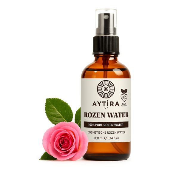 AYTIRA Rozenwater Spray 100 ml – 100% puur & natuurlijk | Alcoholvrij & hydraterend gezichtstonic - MODESTNOVA