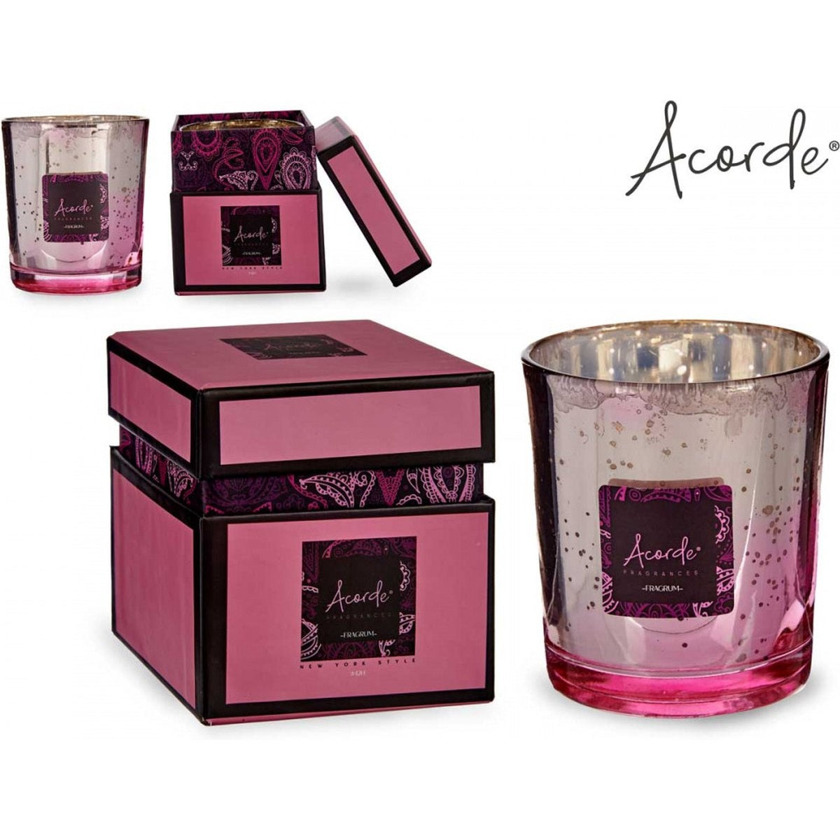 Acorde - Kaars - Aarbeiencream Doos - Geurkaars - 42 uur!