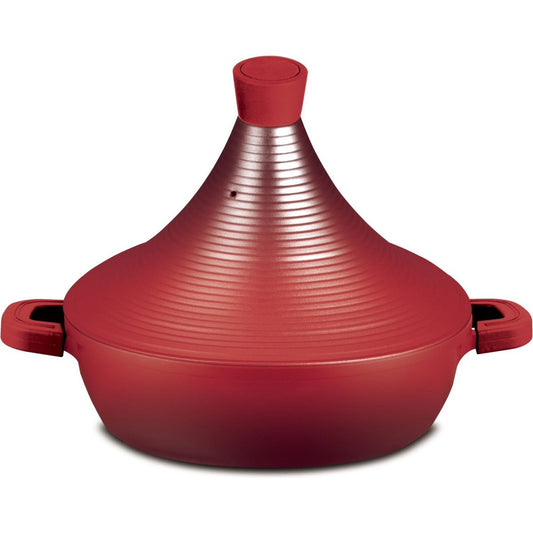 Aluminium tajine Marrakesh- Rood geschikt ook voor Inductie Ø 28 cm