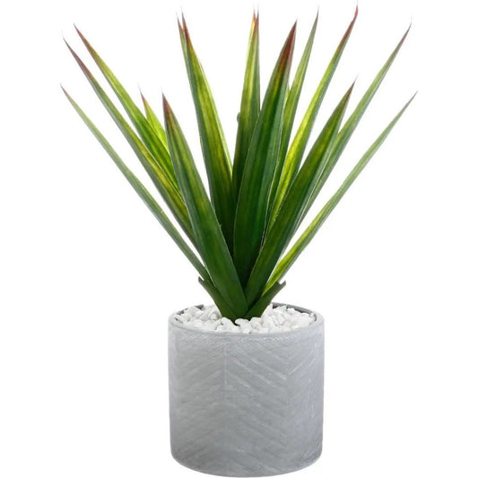 Atmosphera Aloe Vera kunstplant in keramische pot 47 cm - Nepplanten