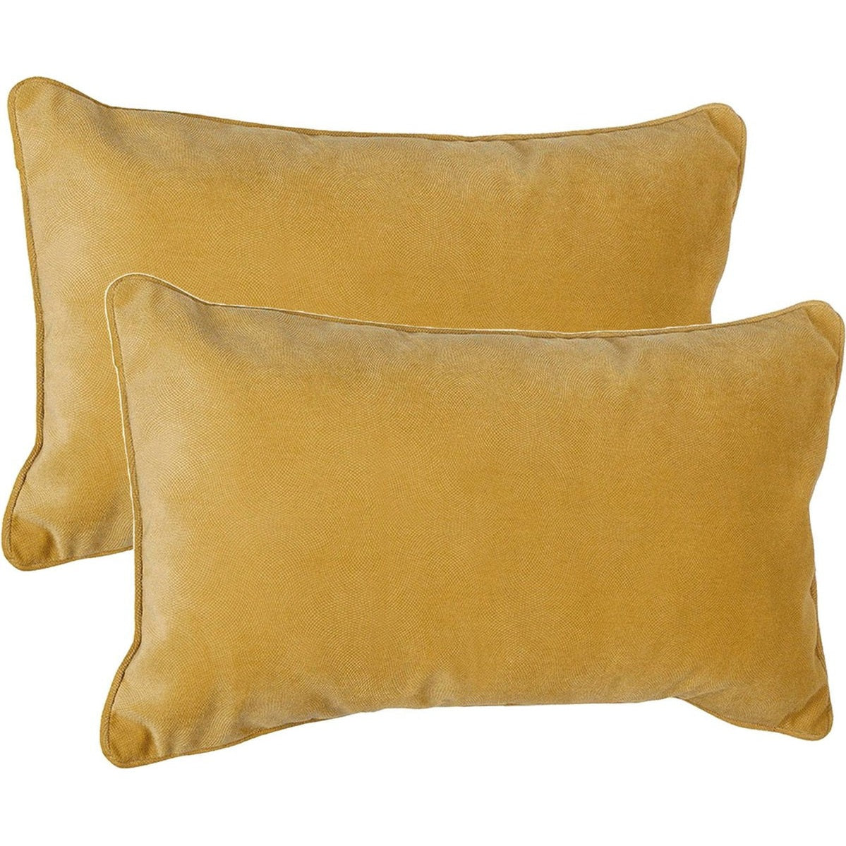 Atmosphera Bank/sierkussens Sophia - 2x stuks - 30 x 50 cm - polyester met rits