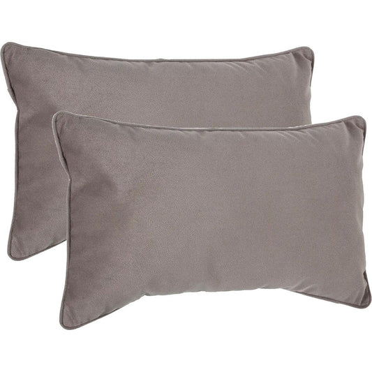 Atmosphera Bank/sierkussens Sophia - 2x stuks - 30 x 50 cm - polyester met rits