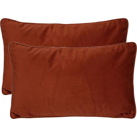 Atmosphera Bank/sierkussens Sophia - 2x stuks - 30 x 50 cm - polyester met rits