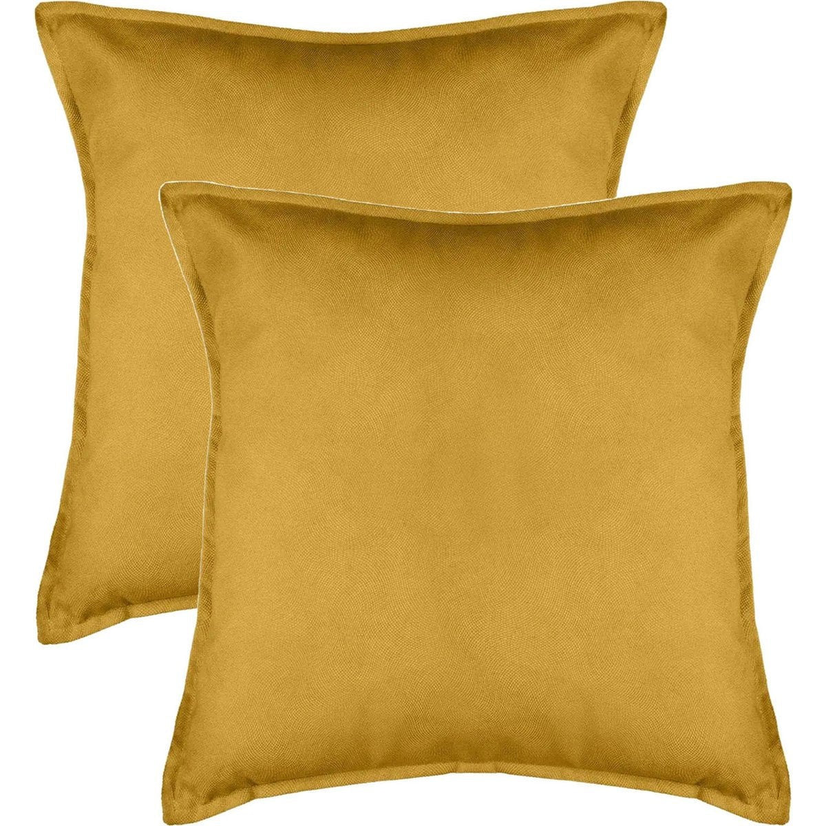 Atmosphera Bank/sierkussens Sophia - 2x stuks - 55 x 55 cm - polyester met rits