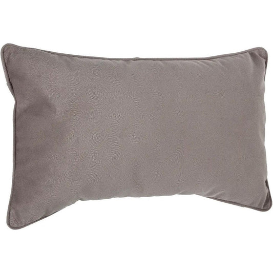 Atmosphera Bank/sierkussens huiskamer Sophia - 30 x 50 cm - Taupe - polyester - met rits