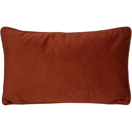 Atmosphera Bank/sierkussens huiskamer Sophia - 30 x 50 cm - Terracotta - polyester - met rits