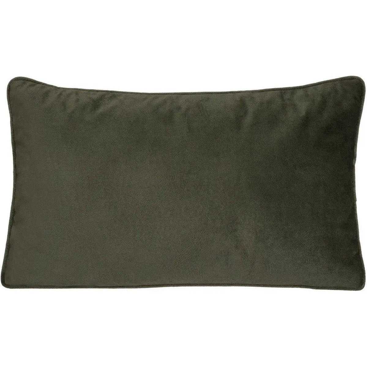 Atmosphera Bank/sierkussens huiskamer Sophia - 30 x 50 cm - Olijfgroen - polyester - met rits