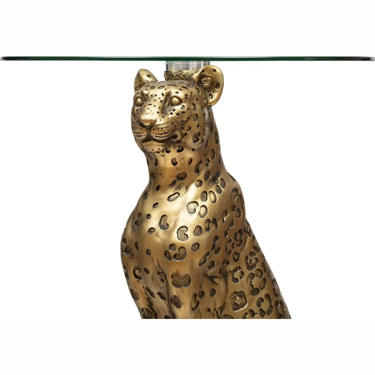 Atmosphera Bijzettafel Luipaard Ø40xH52cm