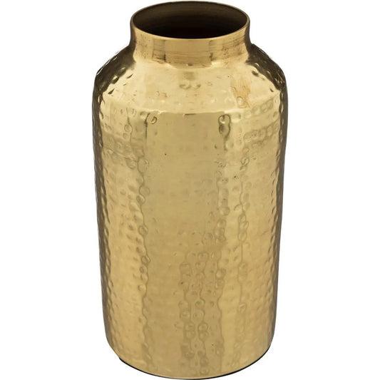 Atmosphera Bloemenvaas Antique Dorado - goud - metaal - D10 x H19 cm - Design vaas met karakter