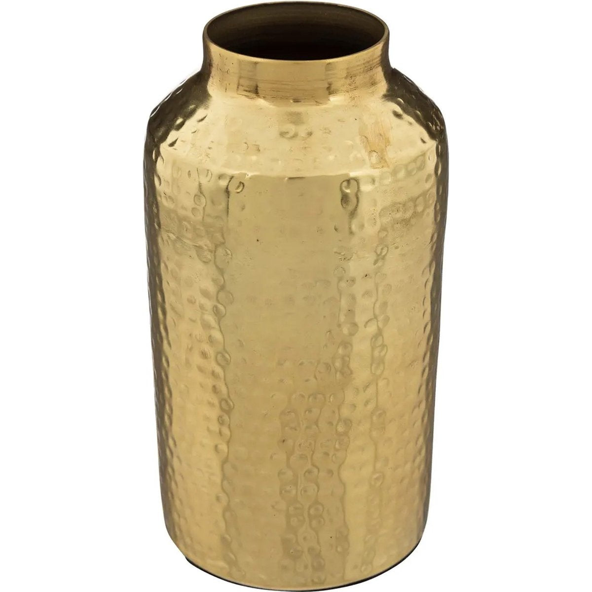 Atmosphera Bloemenvaas Antique Dorado - goud - metaal - D10 x H19 cm - Design vaas met karakter