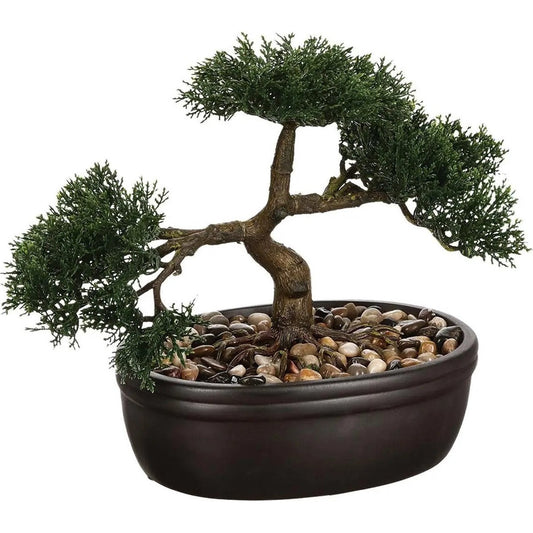 Atmosphera Bonsai - in keramische pot - 23 cm - Kunstplanten - Nepplanten